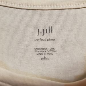 White long sleeve tunic tee shirt